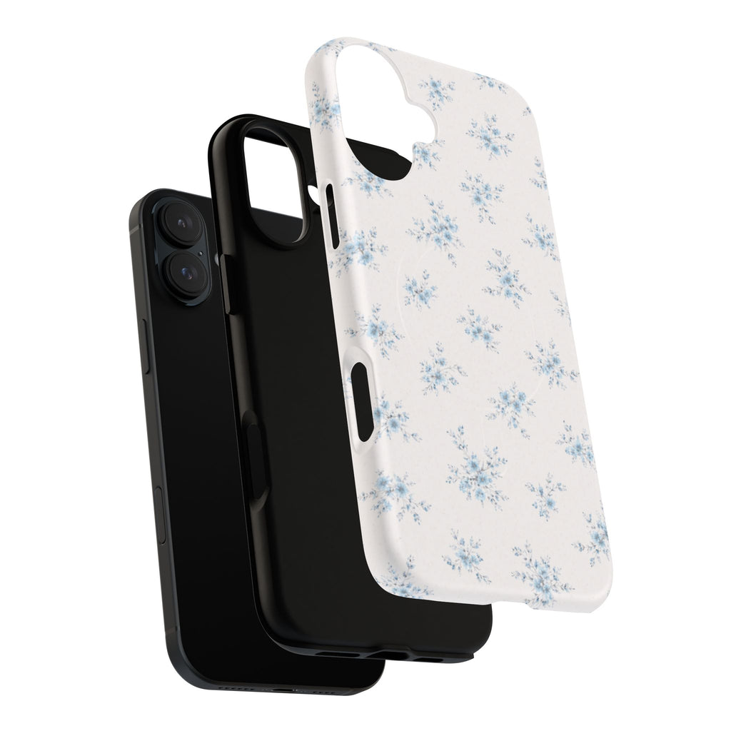 Floral Blue Sprig iPhone Case – MagSafe Compatible
