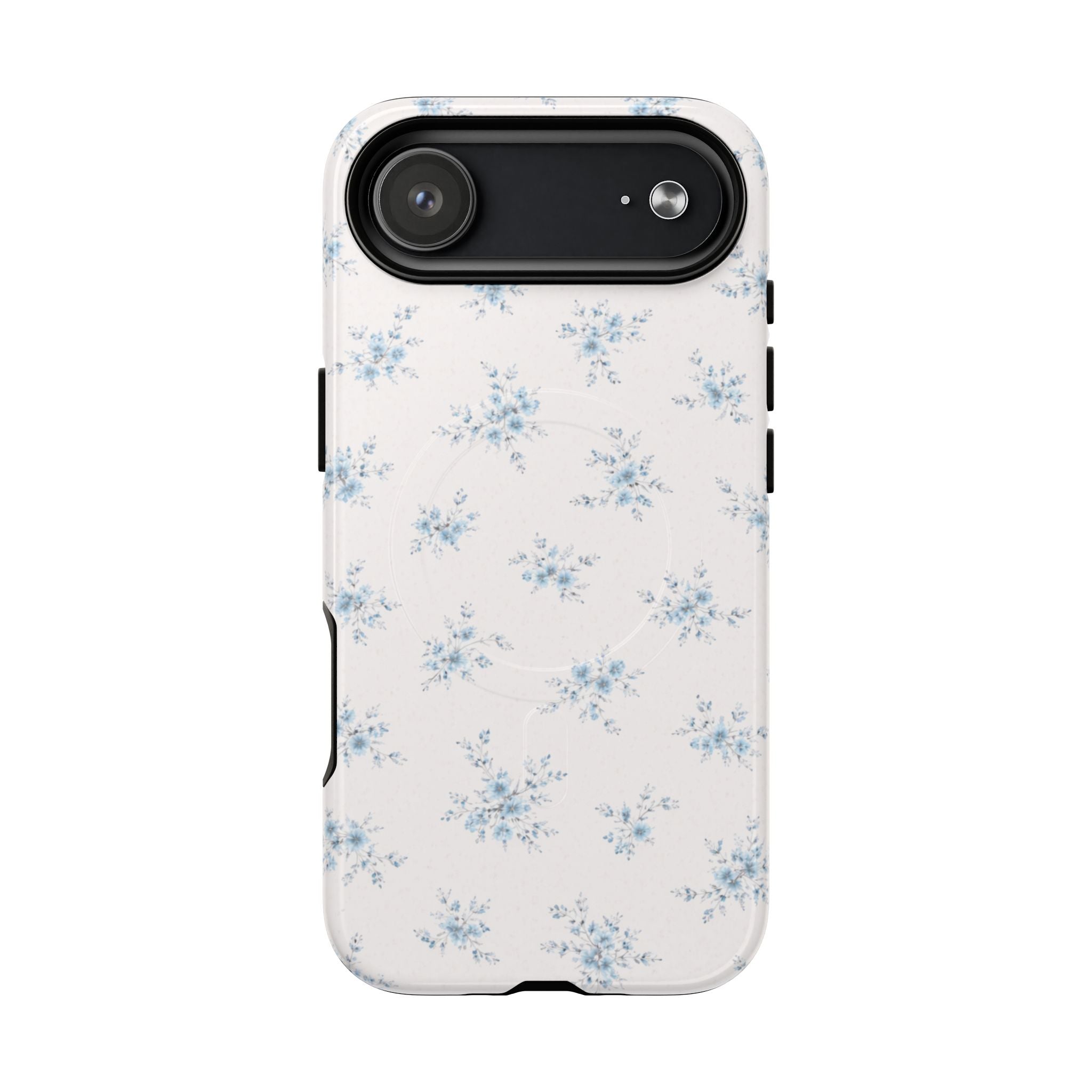 Floral Blue Sprig iPhone Case – MagSafe Compatible