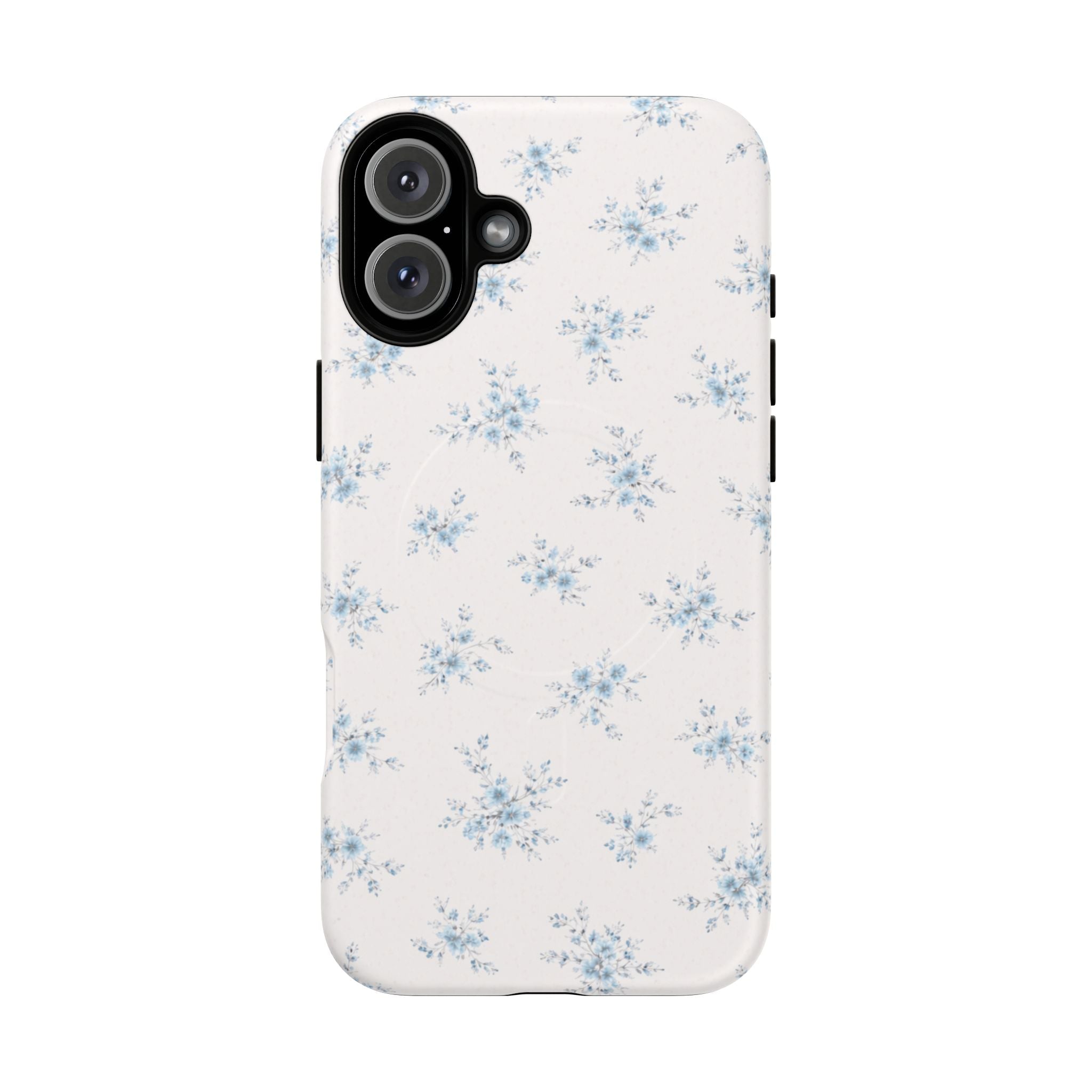 Floral Blue Sprig iPhone Case – MagSafe Compatible