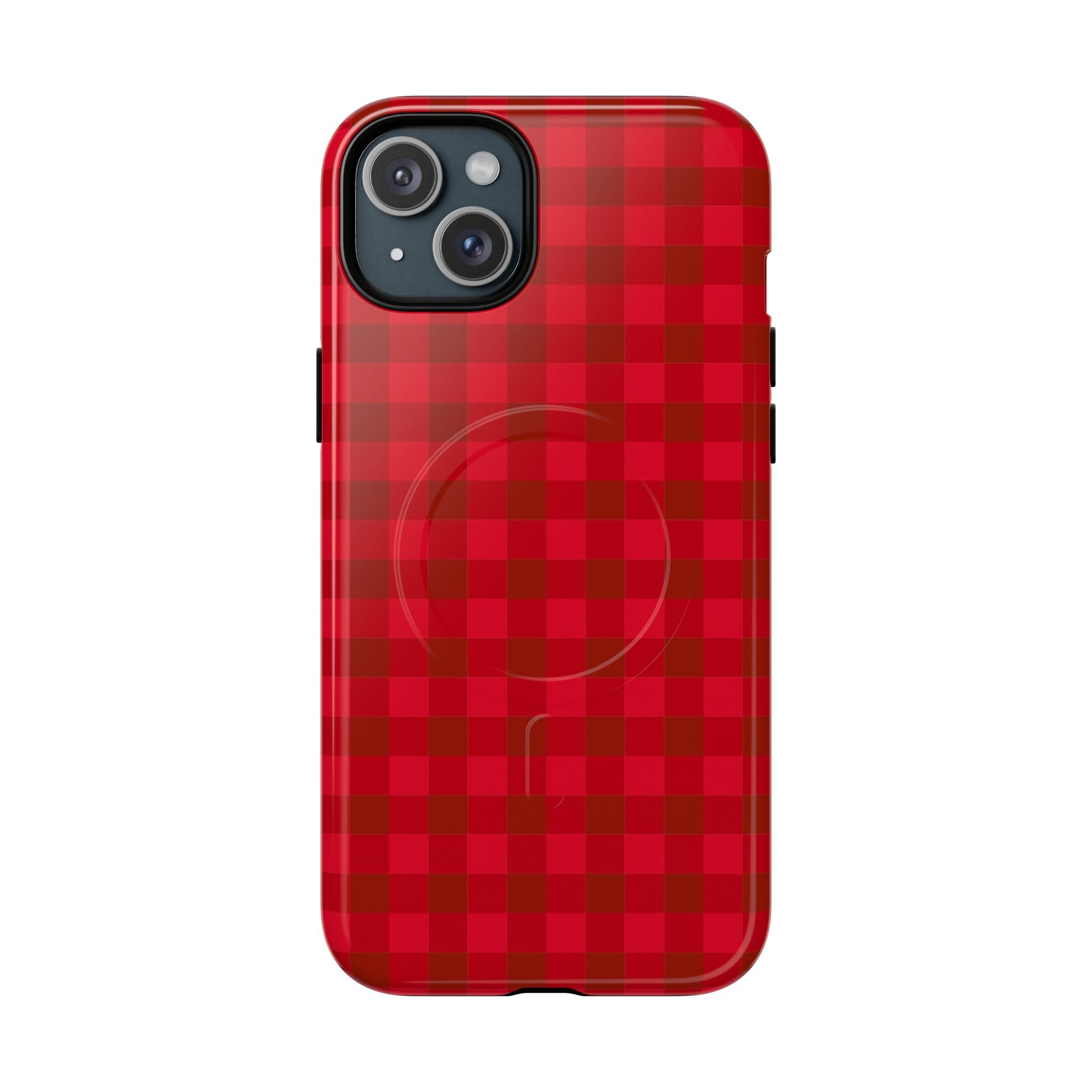 Red Buffalo Plaid iPhone Case – MagSafe Compatible
