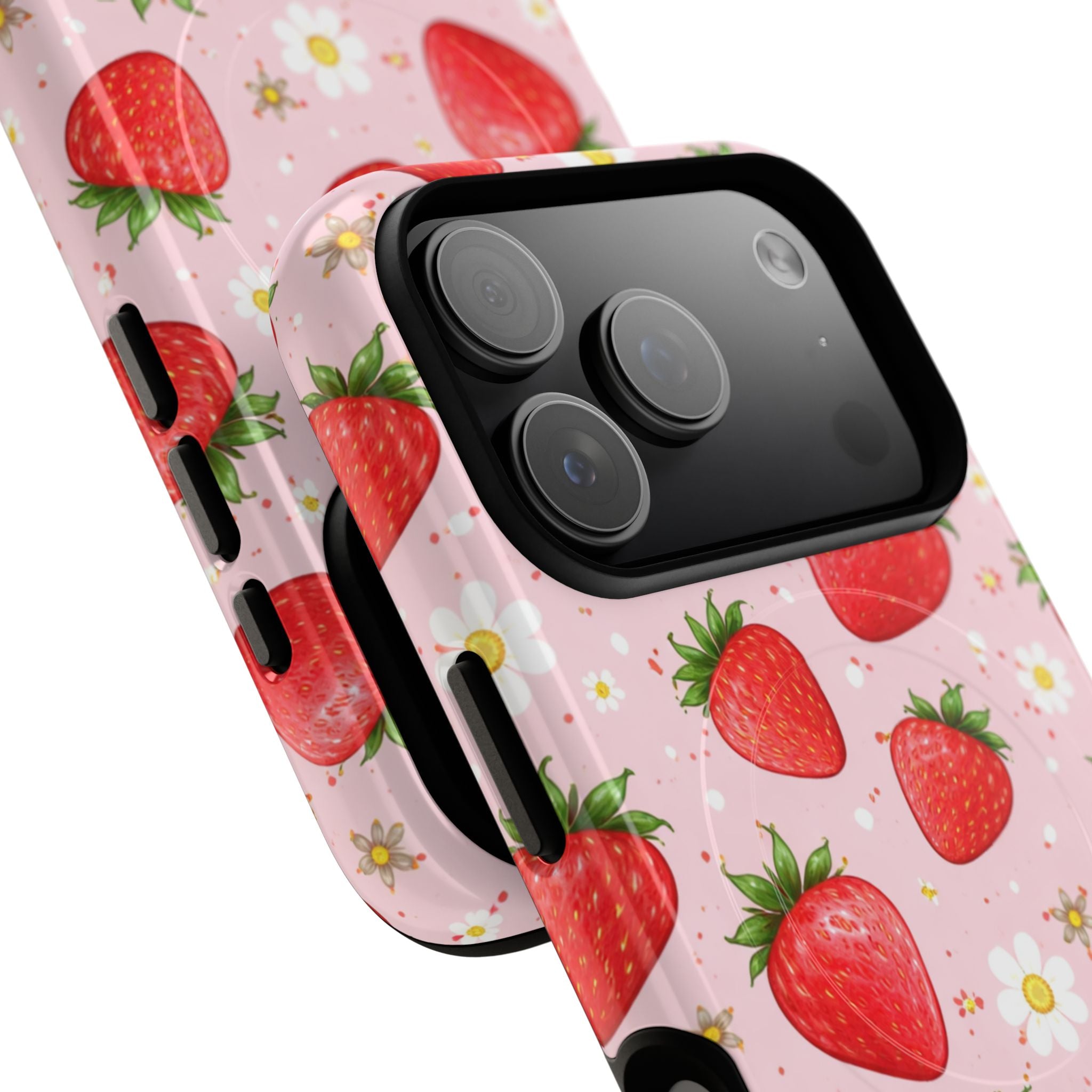 Strawberry iPhone Case – MagSafe Compatible