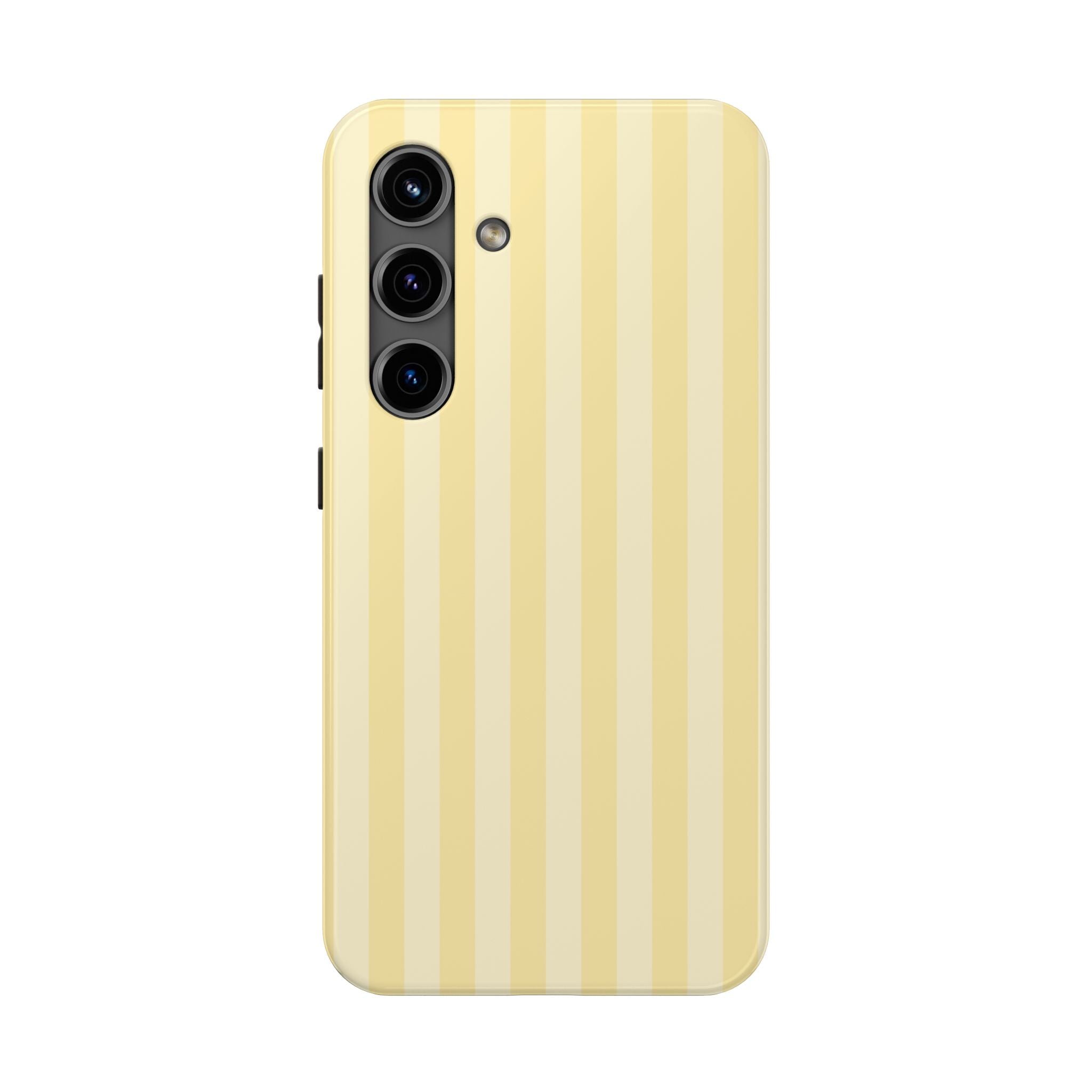 Butter Yellow Stripe Samsung Case – Slim Protective Hard-Shell Cover