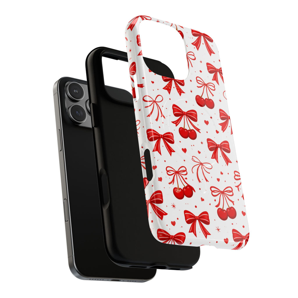 Cherry Bow iPhone Case – MagSafe Compatible
