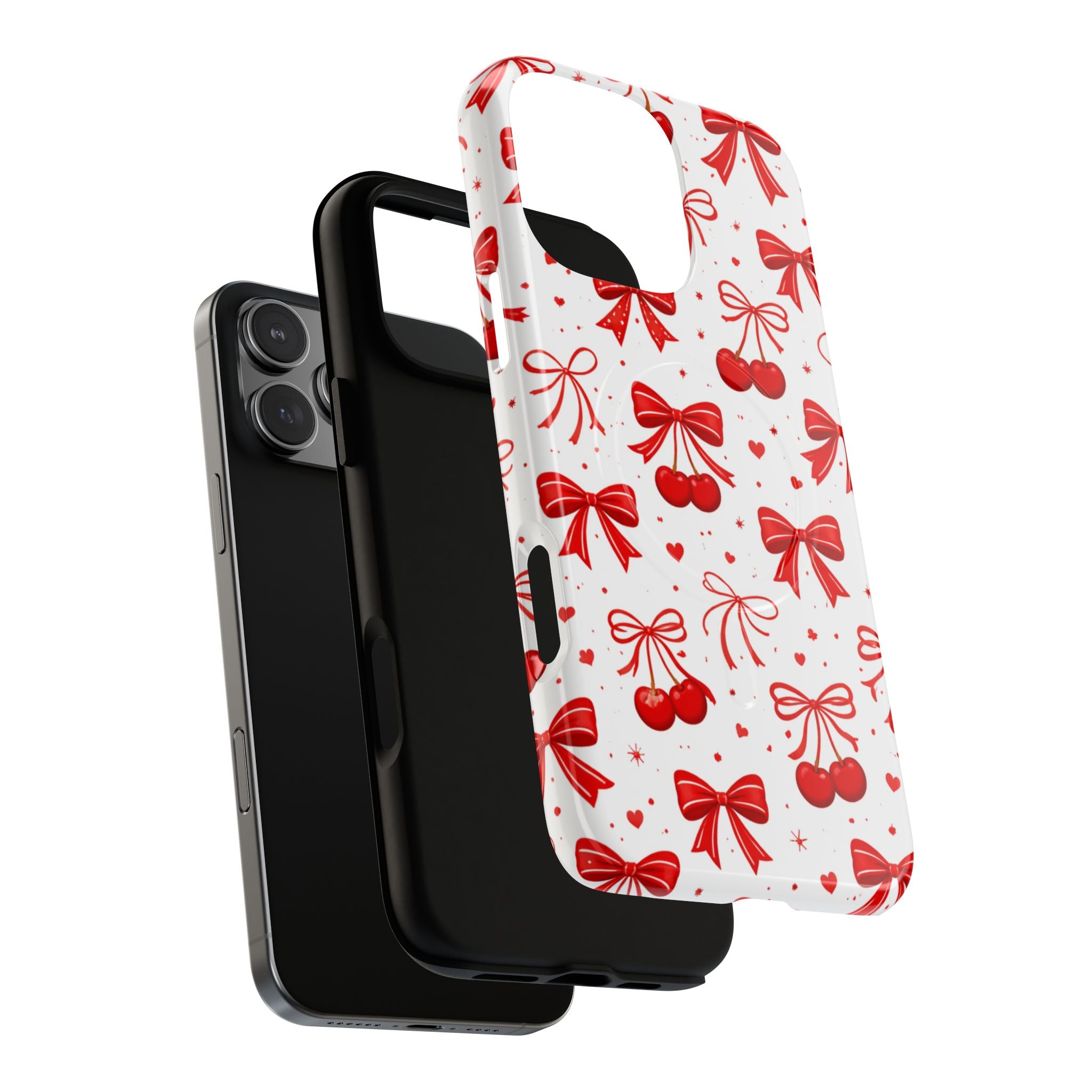 Cherry Bow iPhone Case – MagSafe Compatible
