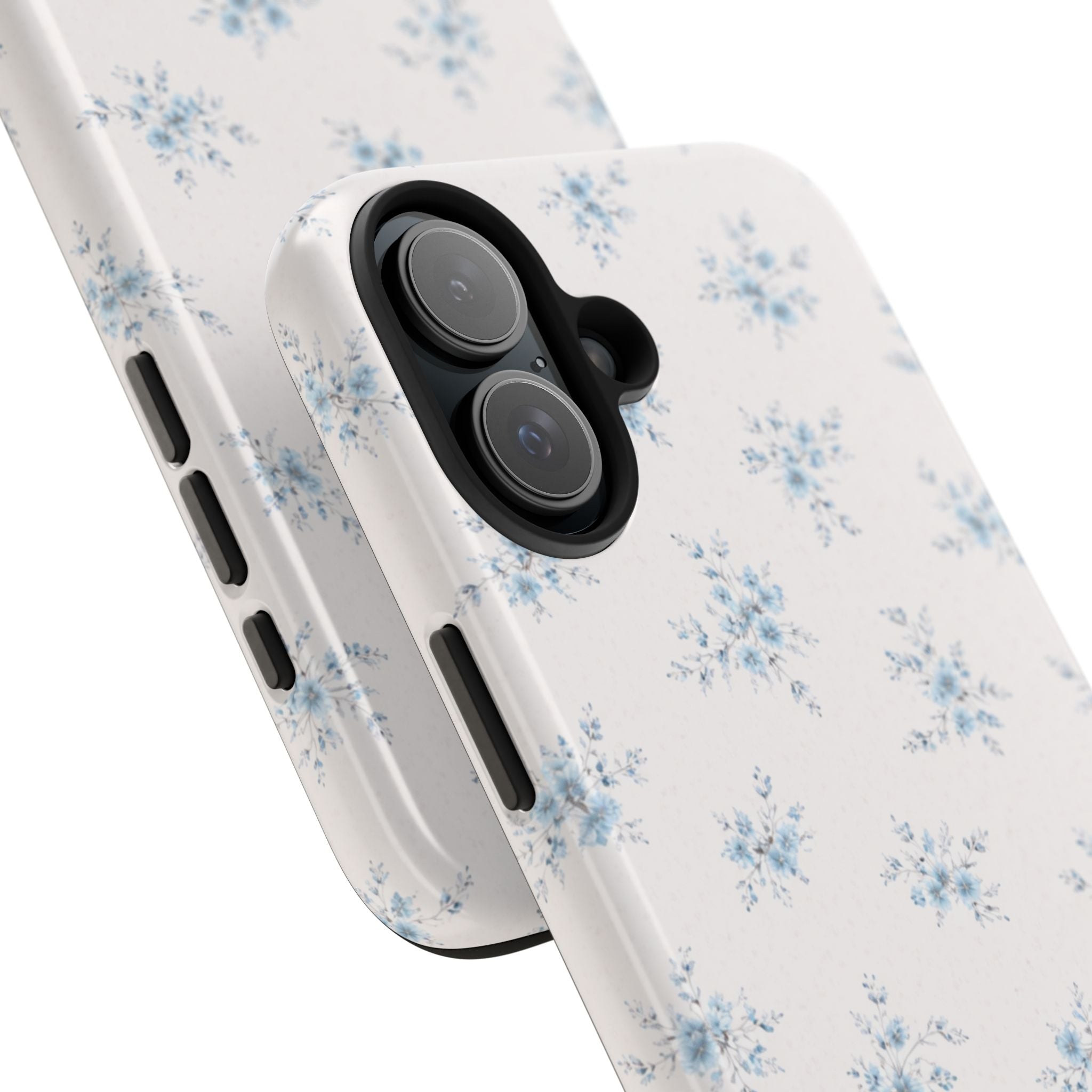 Blue Floral Sprig iPhone Case, Tough Botanical Print