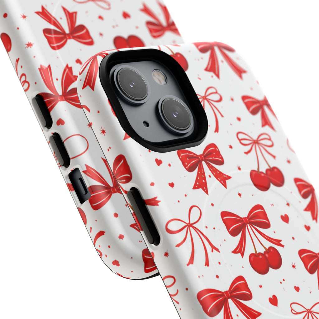 Cherry Bow iPhone Case – MagSafe Compatible