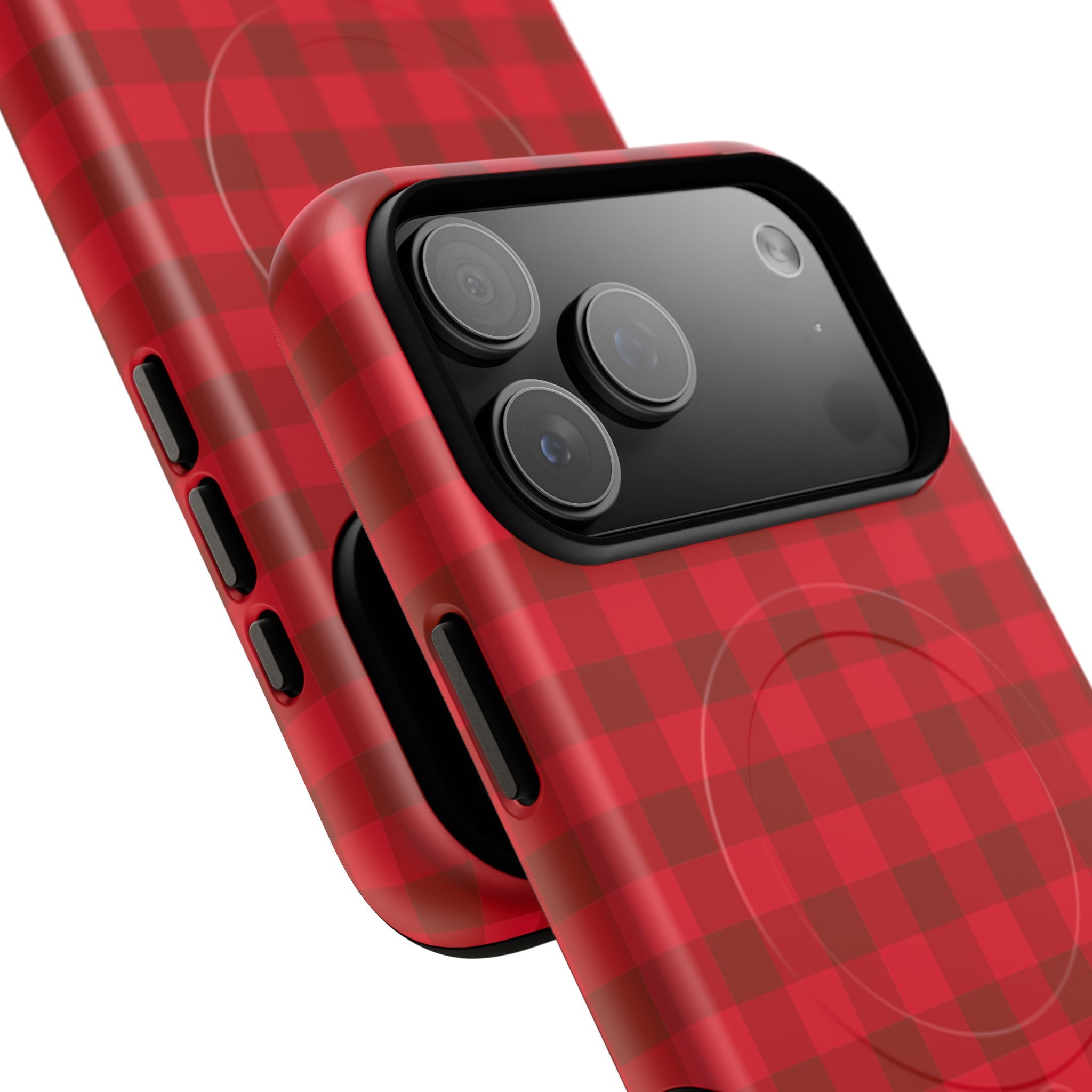 Red Buffalo Plaid iPhone Case – MagSafe Compatible