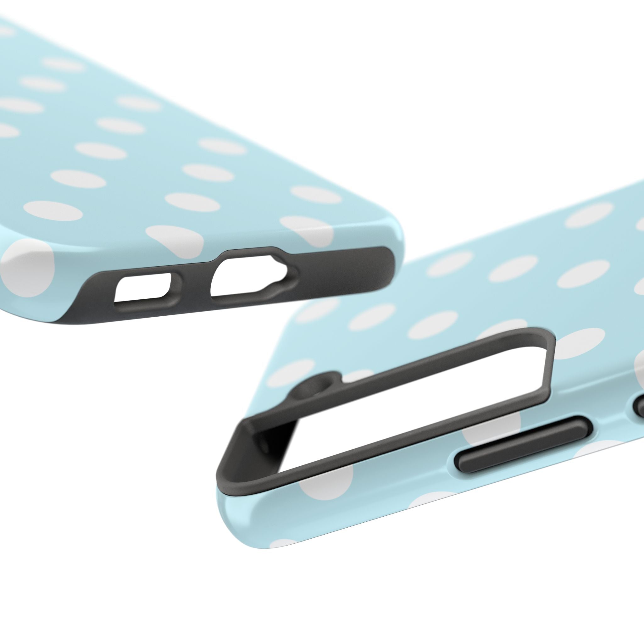 Pastel Blue Polka Dot Tough Samsung Case - Cute Protective Phone Cover