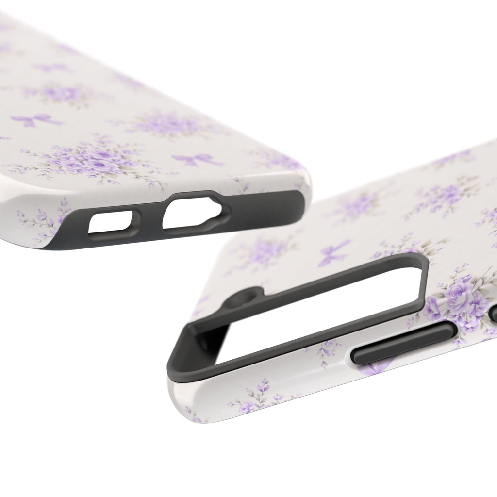 Lilac Floral Bouquet Samsung Galaxy  Phone Case | Tough Phone Case