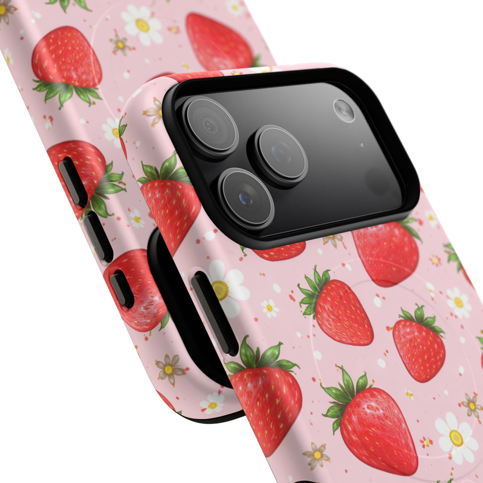 Strawberry iPhone Case – MagSafe Compatible