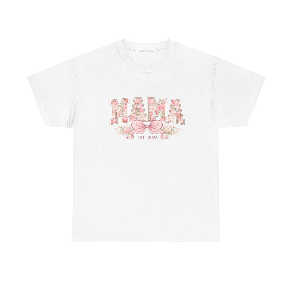 Mama Est. 2024 Floral T-Shirt — Mother's Day New Mom Gift