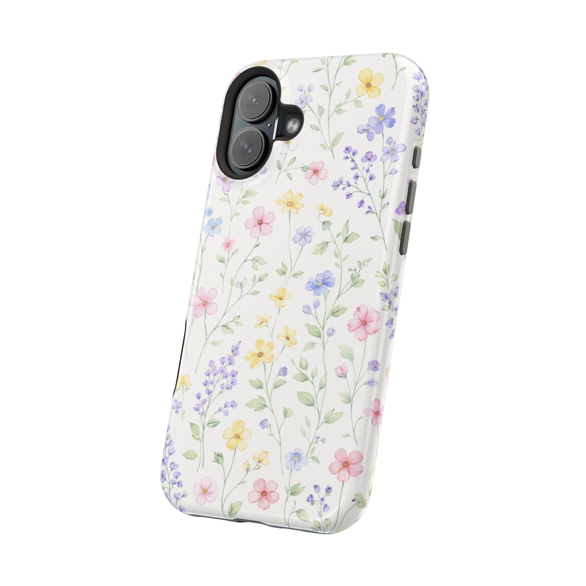 Pastel Wildflower Pattern iPhone Case | Magnetic Impact-Resistant Case