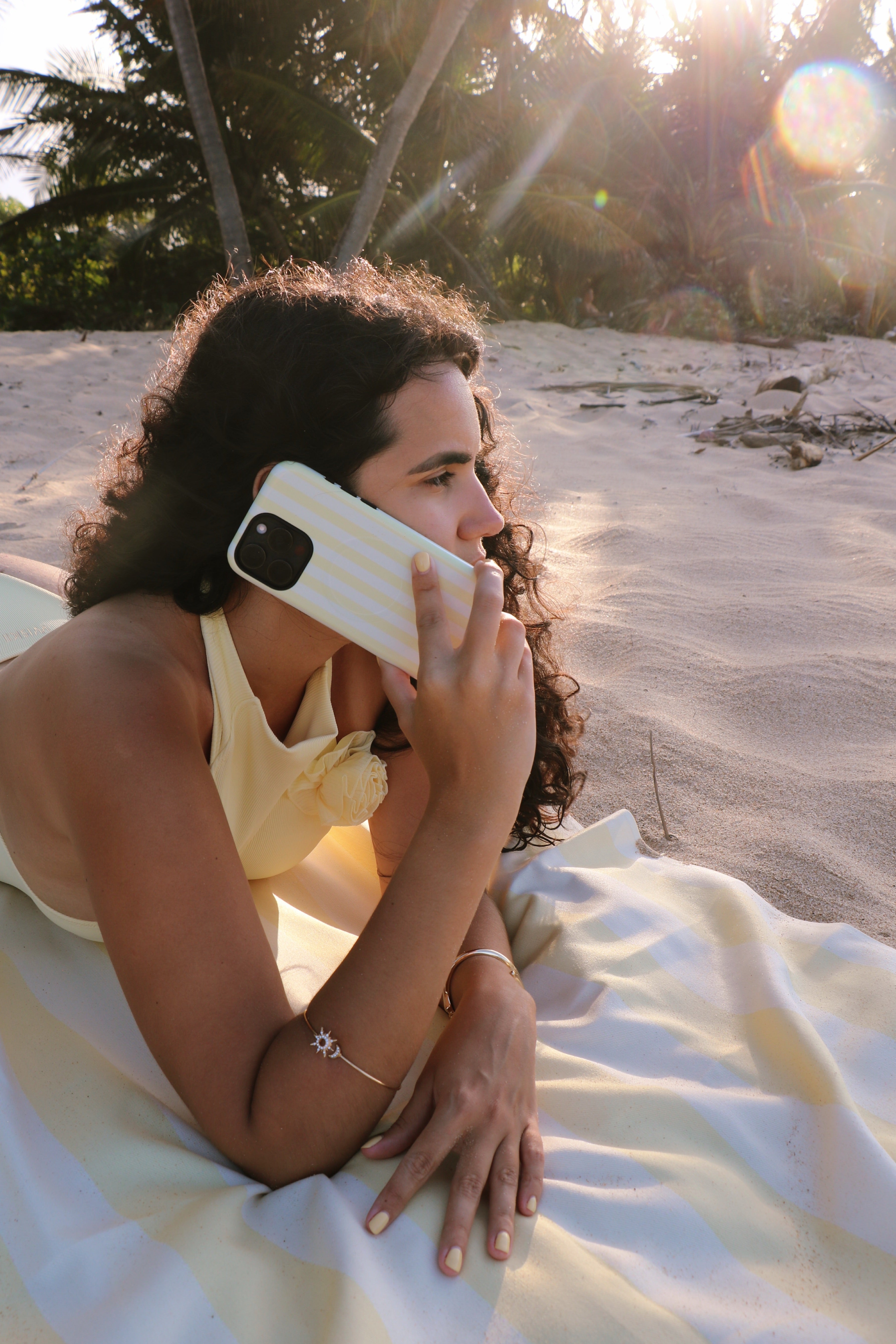 Butter Yellow MagSafe iPhone Case – Dual-Layer Protective Cover