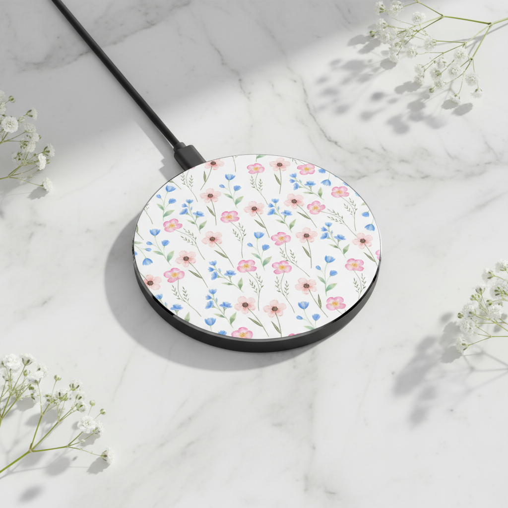 Floral Meadow Wireless Charger - Baby's Breath