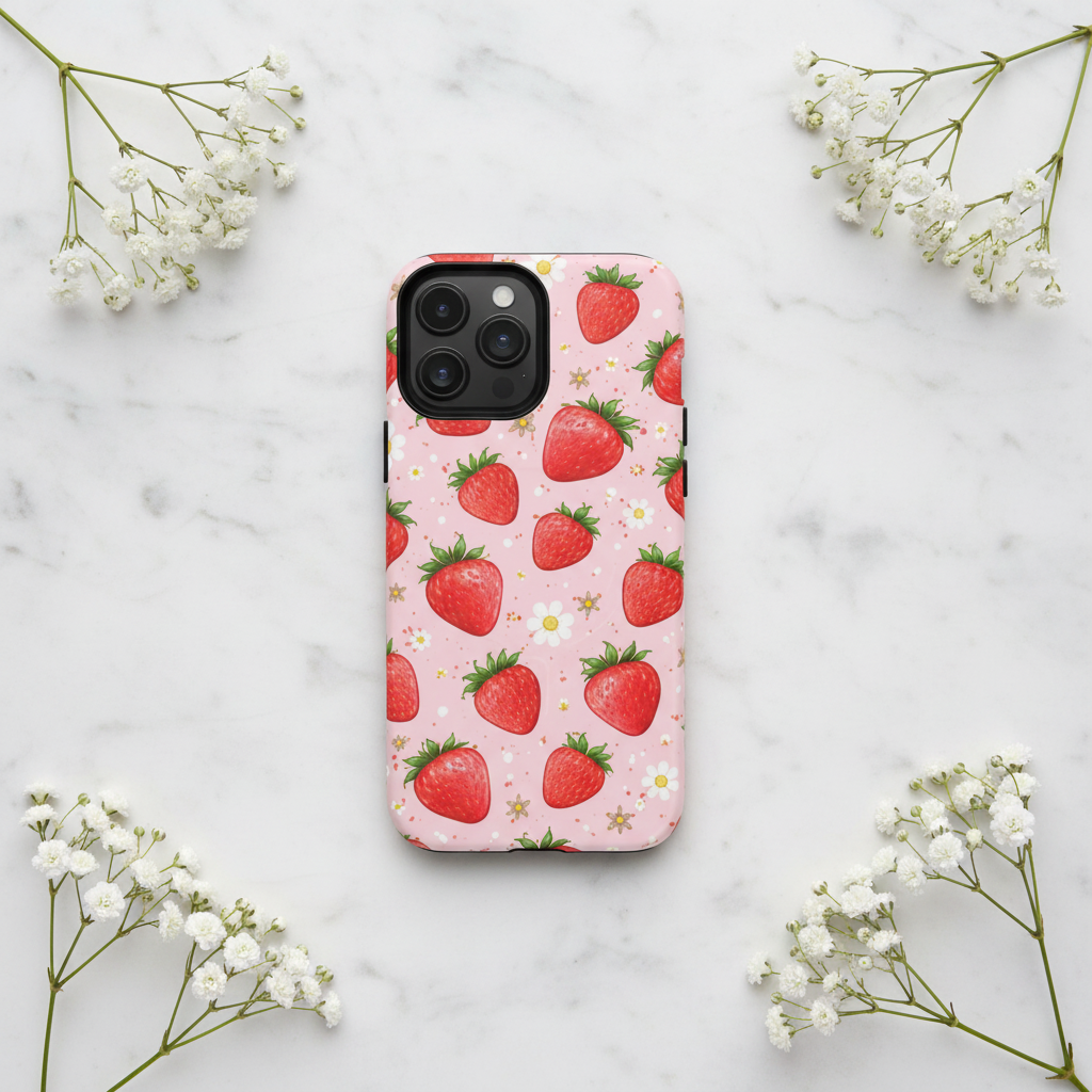 Strawberry Fields Pink - Mármol & Baby's Breath